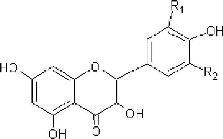 Use of flavonol compound in preparation of antihypoxic medicines or foods