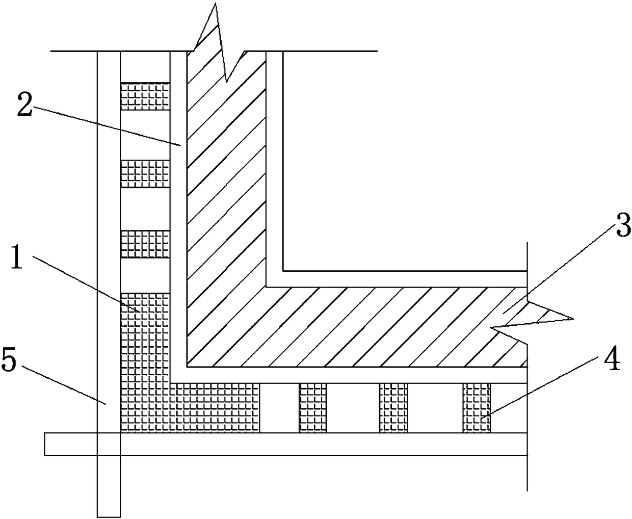 External corner mould reinforcing method