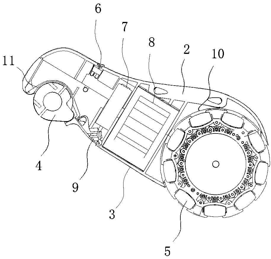 Intelligent rear driver device for wheelchair