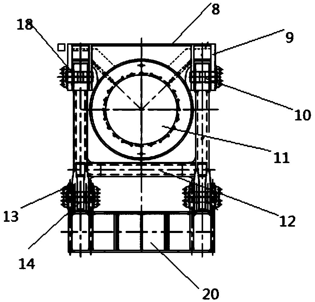 Assembly method of displacement adaptation mechanism of ship lift