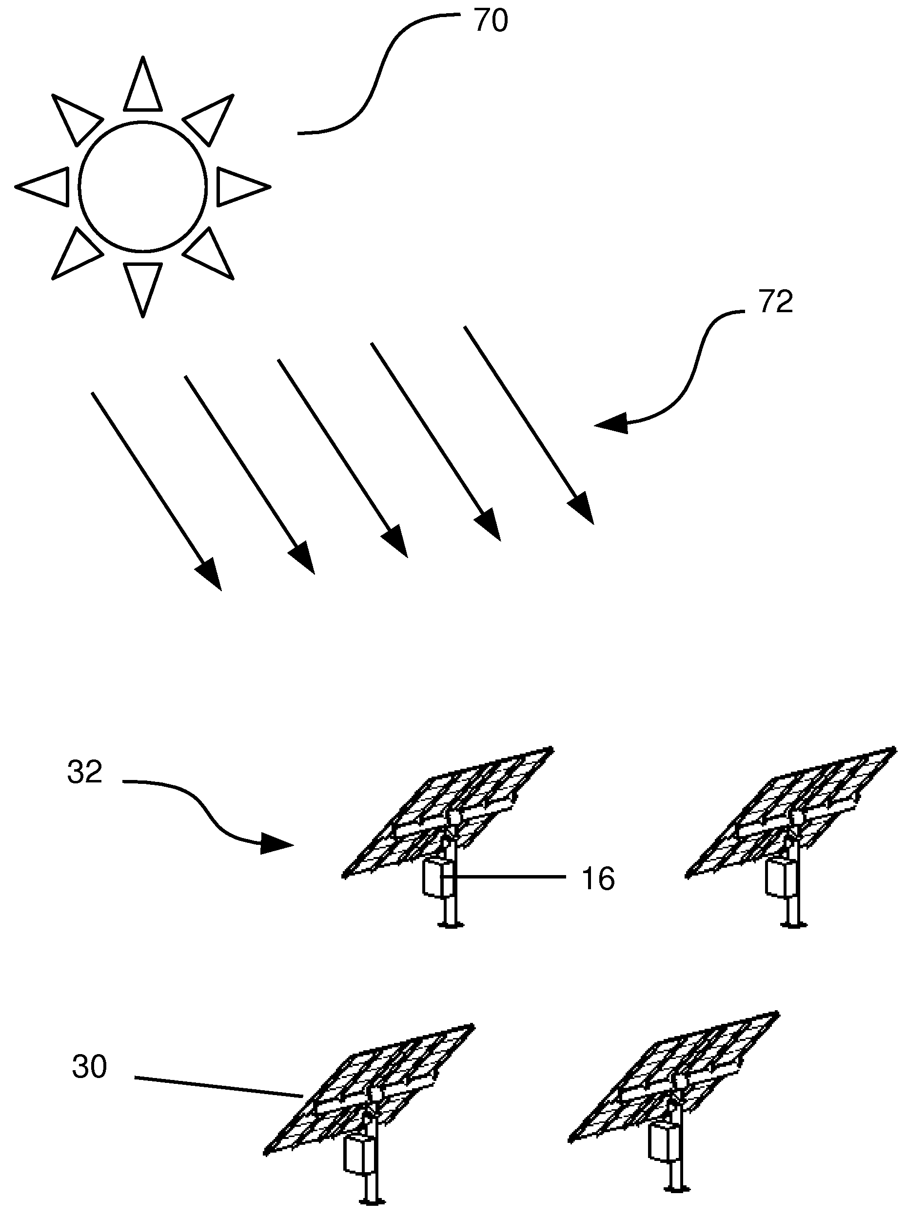 Wireless mesh networking of solar tracking devices