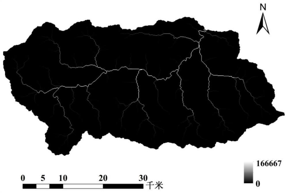 Slope flow velocity spatial distribution estimation method based on terrain and vegetation characteristics