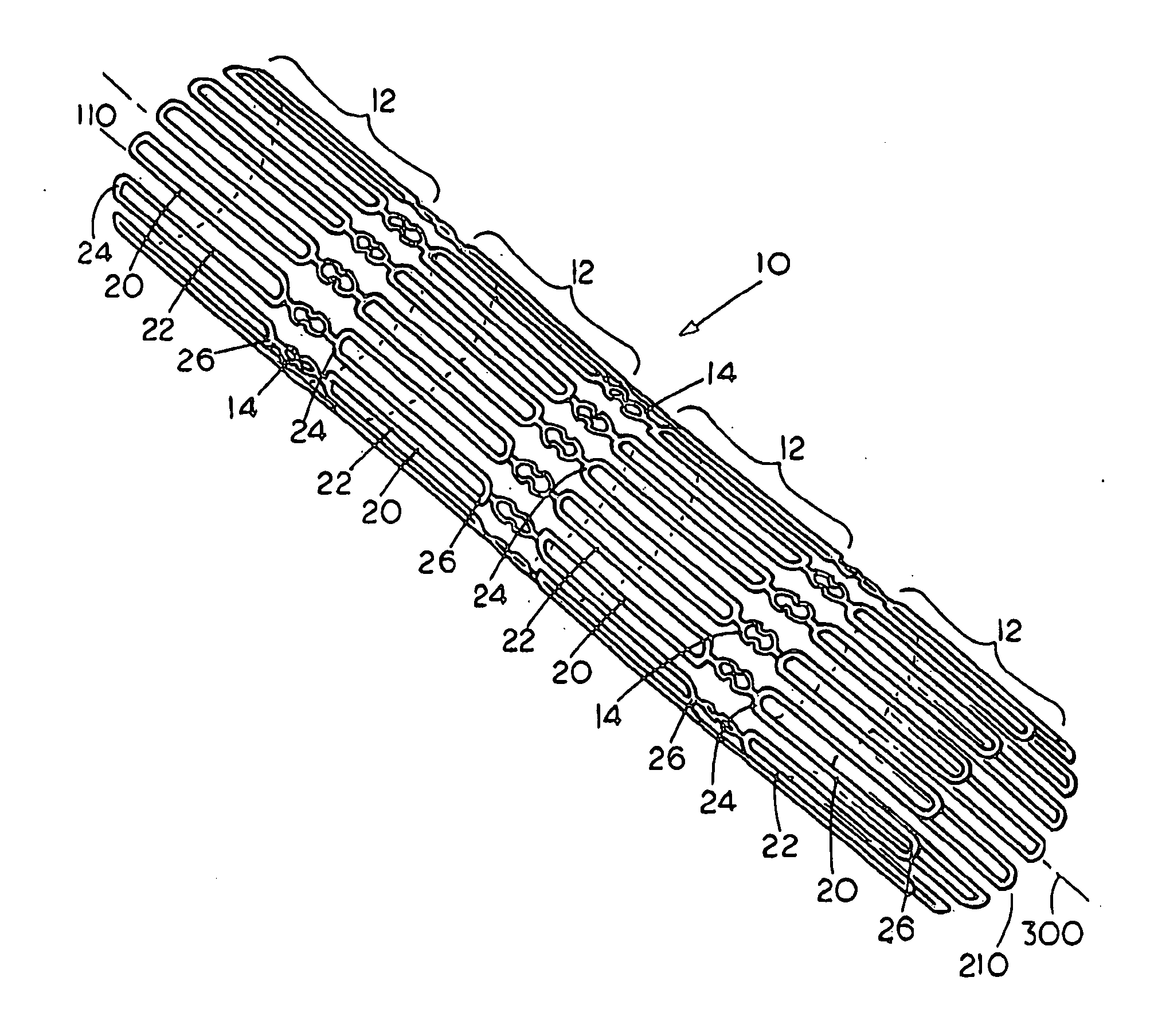 Flexible cells for axially interconnecting stent components