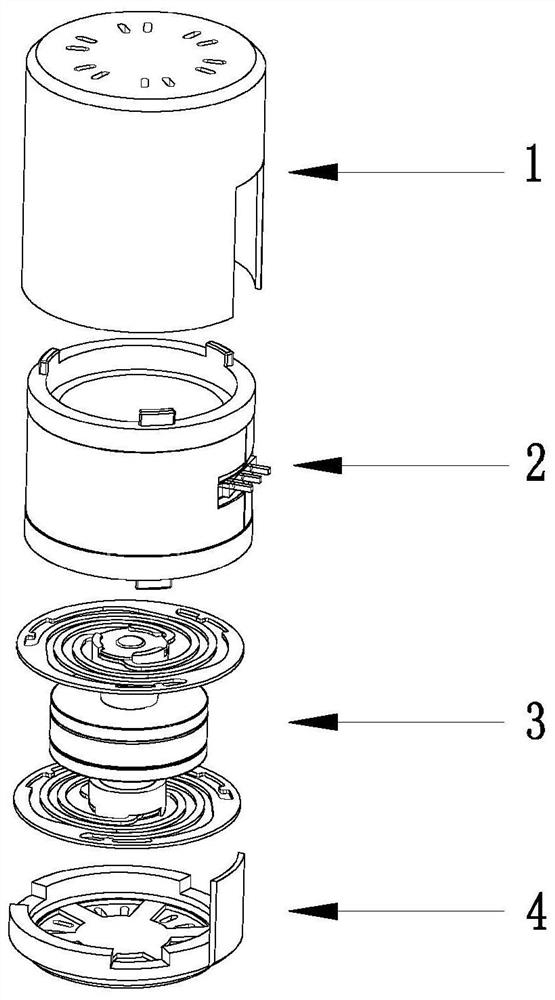 Axial movement double-traction vibration motor