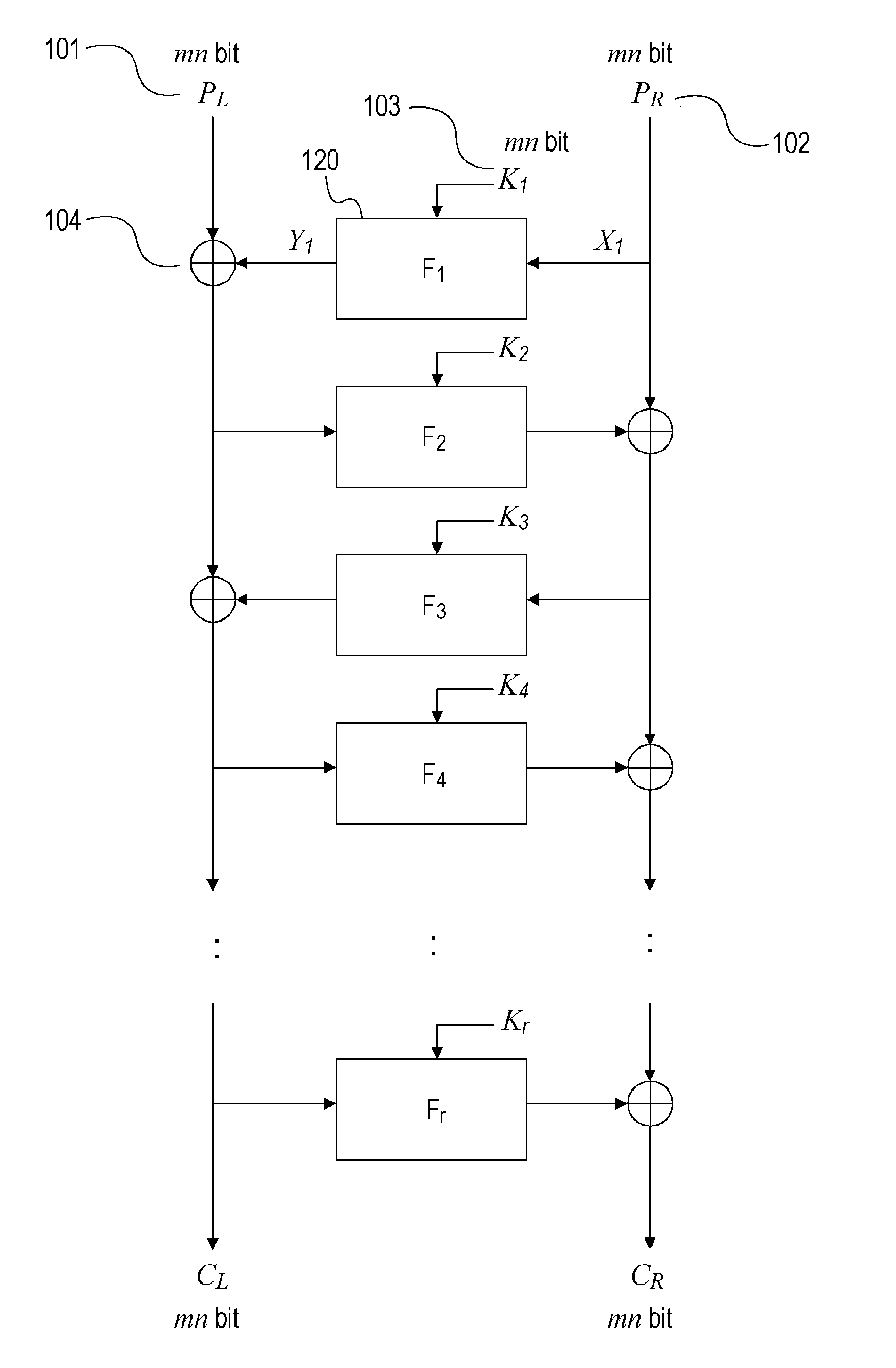 Cryptographic processing apparatus, cryptographic-processing-algorithm constructing method, and cryptographic processing method, and computer program