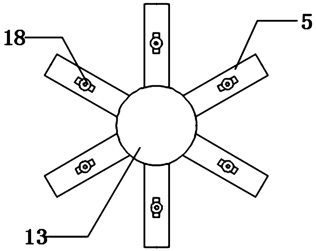 Agricultural bird repelling device with good wind resistance