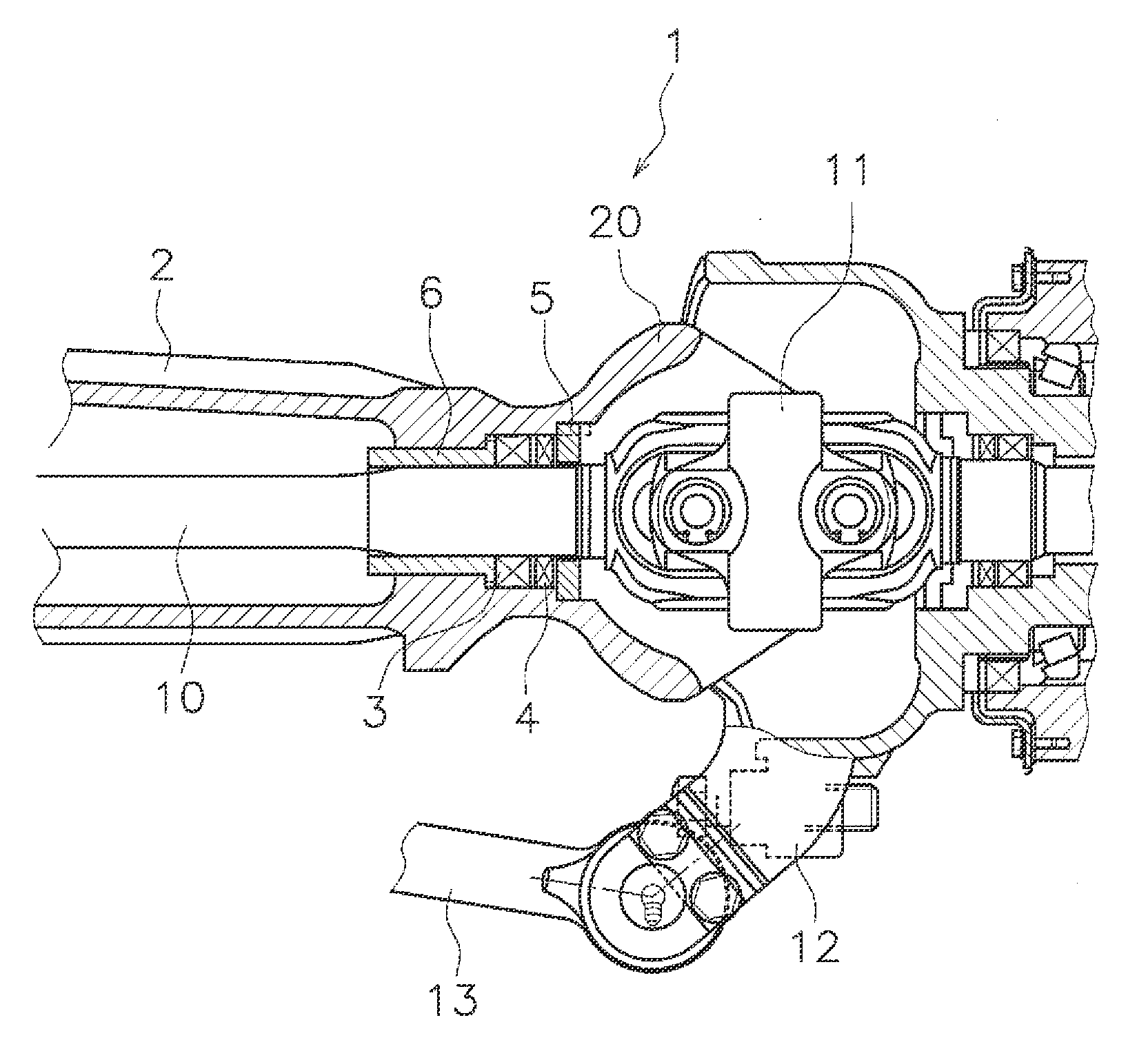 Axle housing assembly for work vehicle