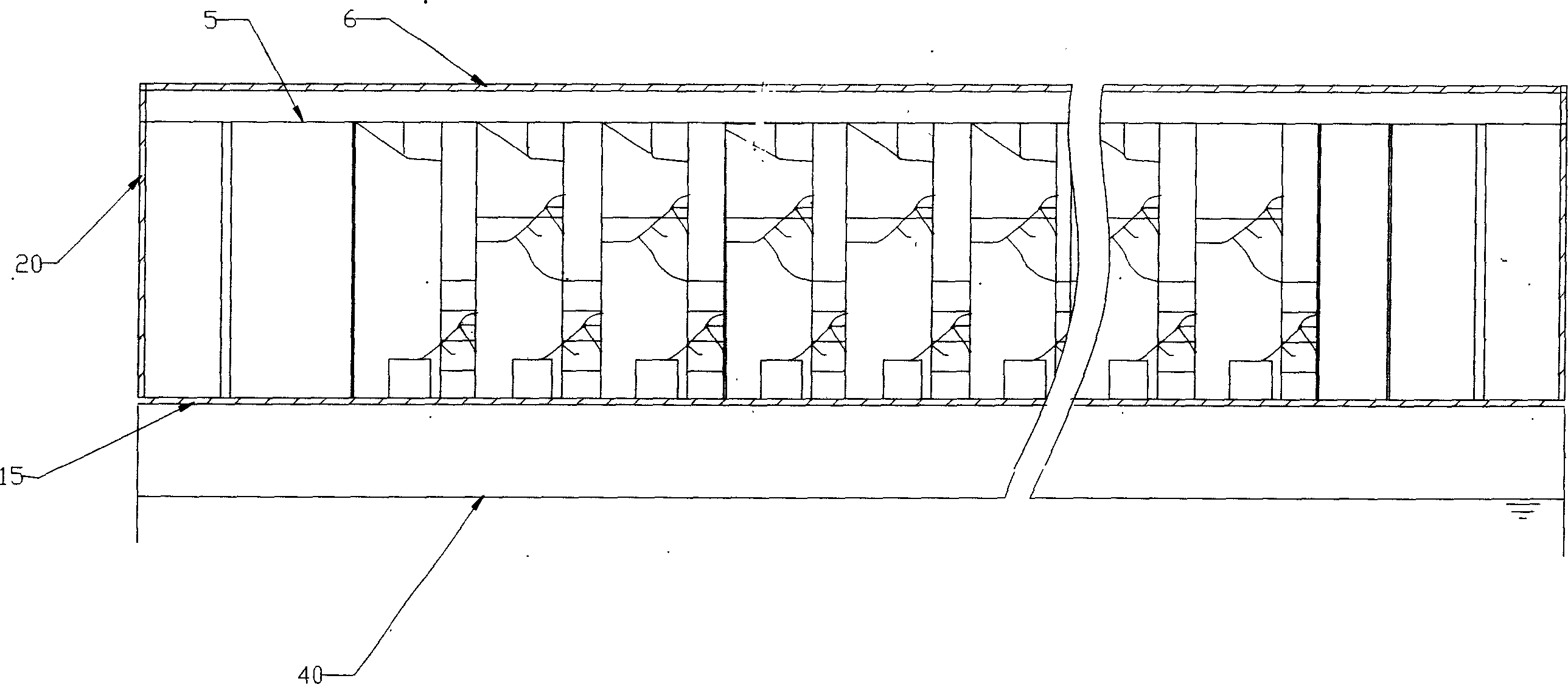 Car body structure of railway passenger car