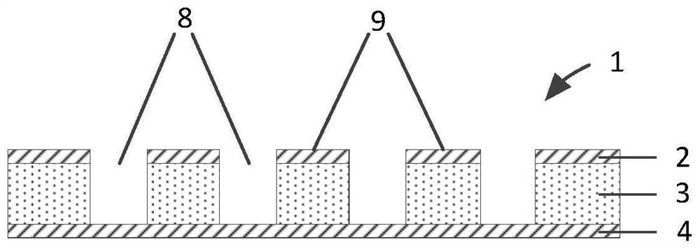 A printed circuit substrate with high-precision rectangular positioning micro-grooves and its manufacturing method