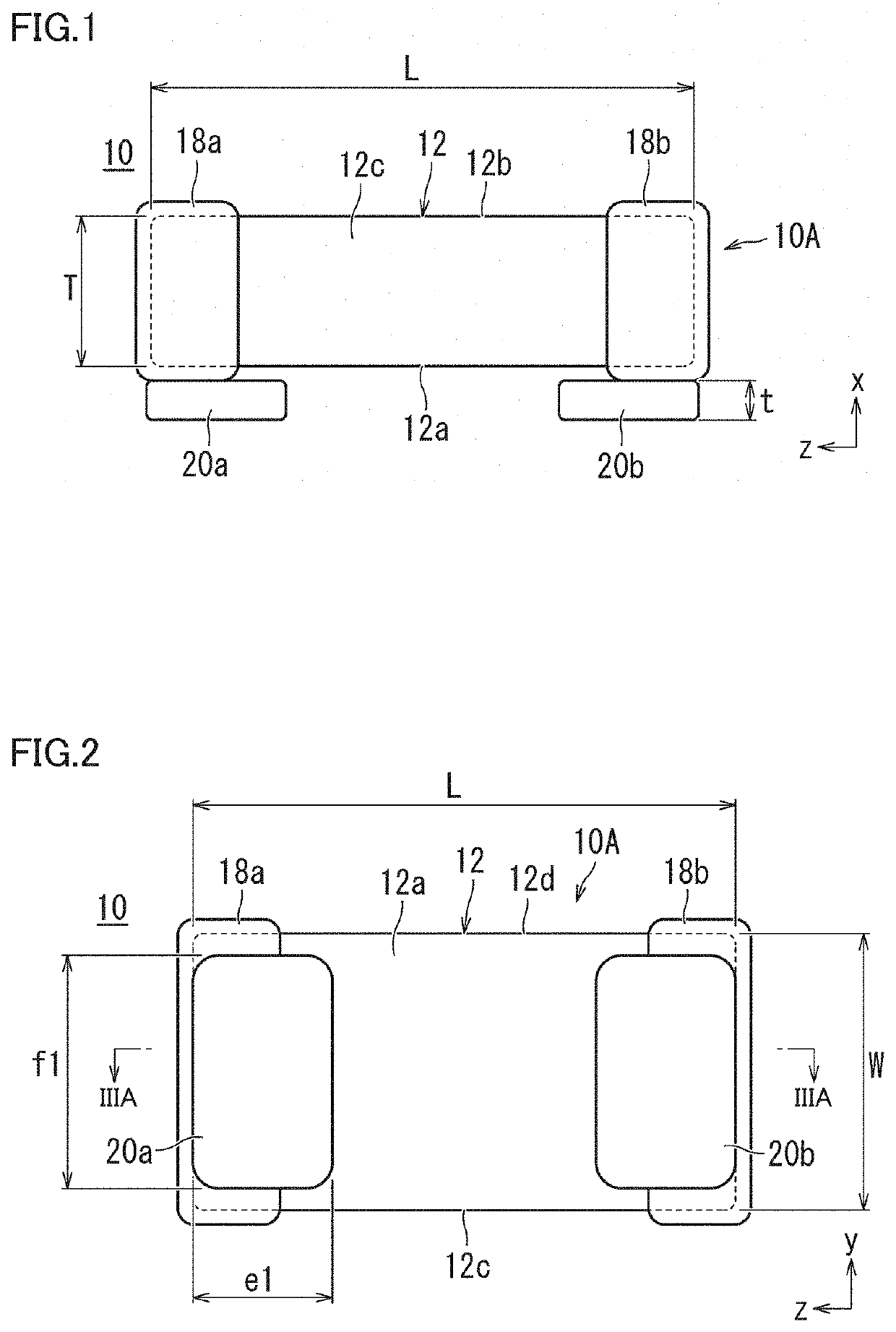 Chip electronic component and electronic component mounting structure