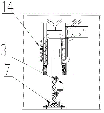 A passing-through rotor heating furnace for a piston compressor
