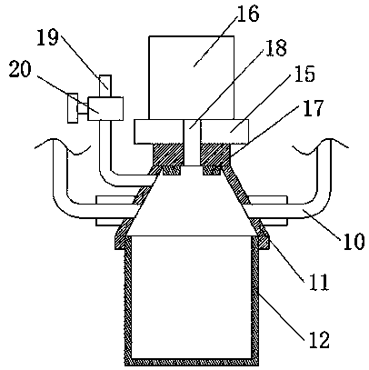 Sputum suction device convenient for internal medicine nursing