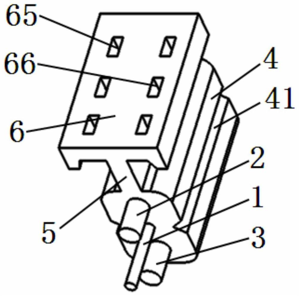 Self-supporting butterfly-shaped leading-in optical cable convenient for construction