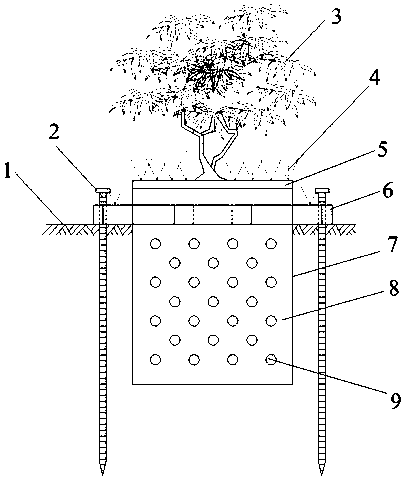 Production method of ecological slope protection plant planting device