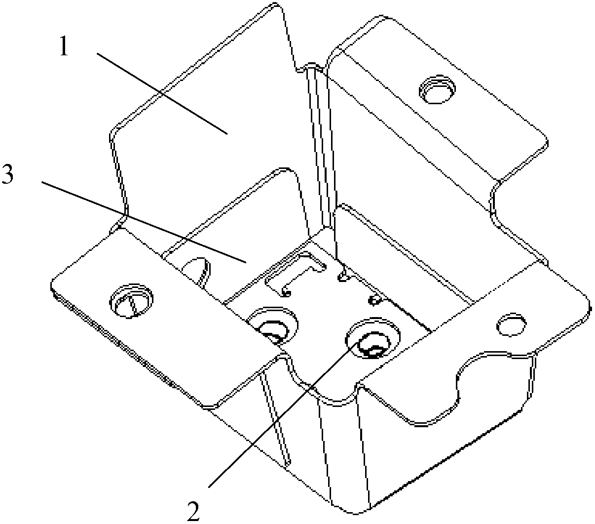 Tail door hinge mounting structure