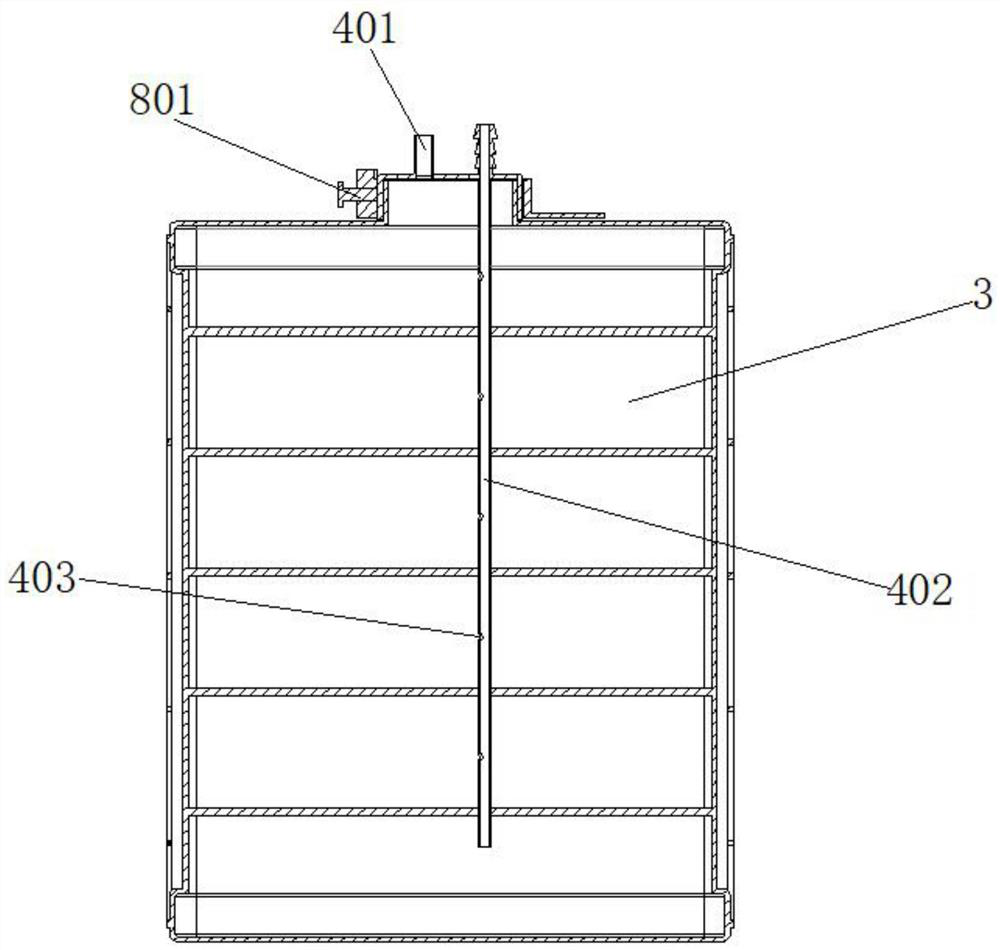 Intelligent drainage device balancing multi-region separation and time recording