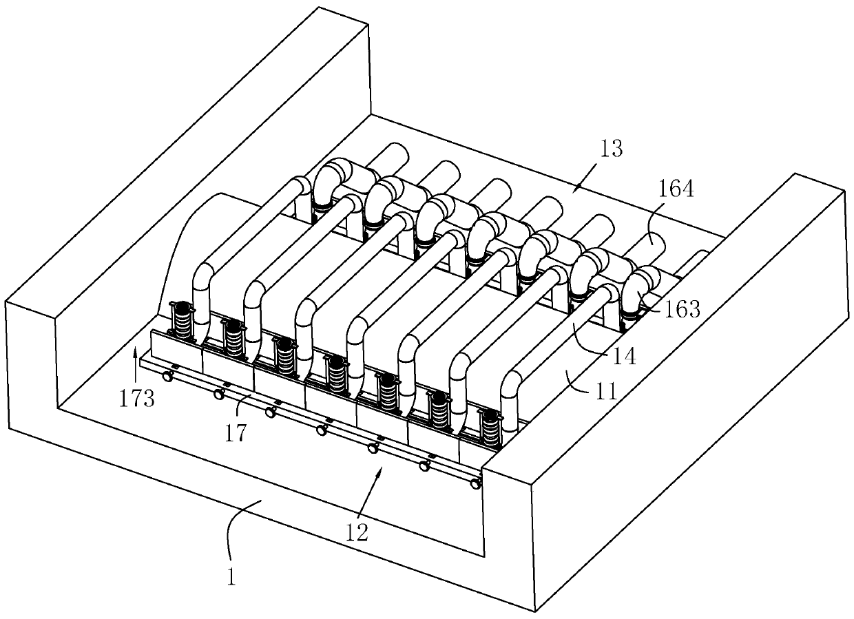 Siphon type rubber dam noise reduction and flow discharge device