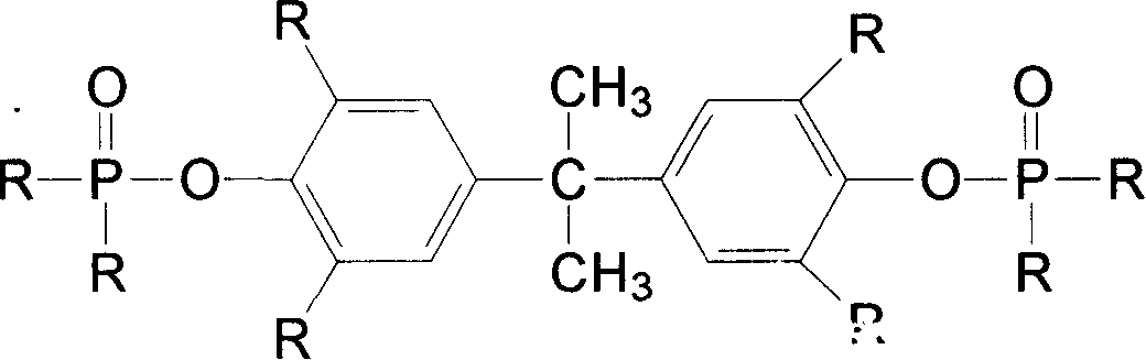 Synthesis process of phosphoric phenolic resin
