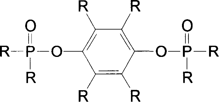 Synthesis process of phosphoric phenolic resin