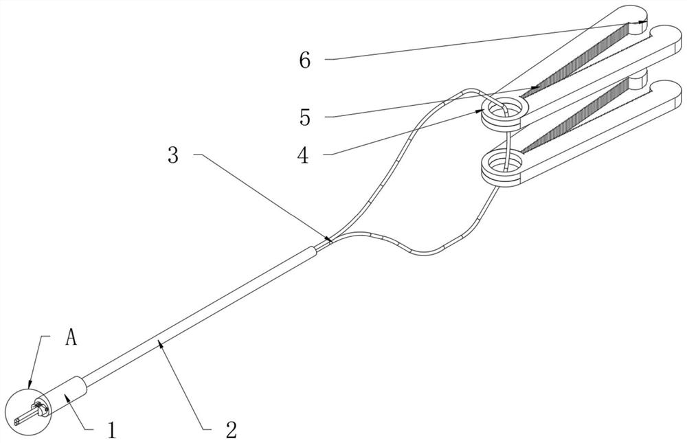 Auxiliary uterus dangling device for cervical cancer laparoscopic surgery