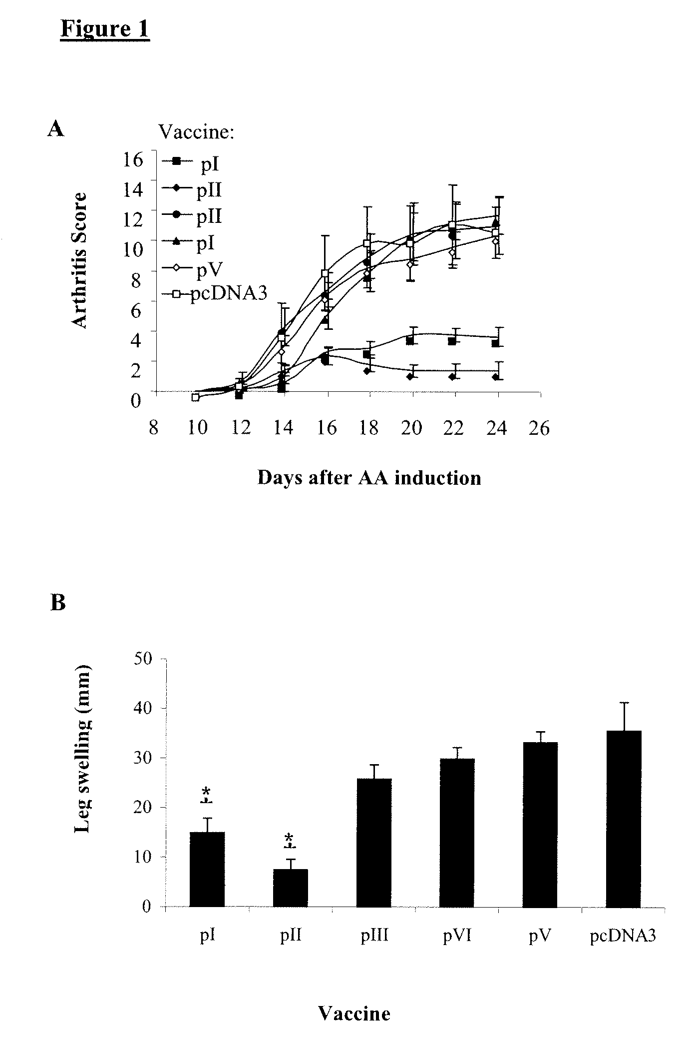 DNA vaccines encoding heat shock proteins