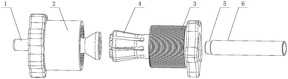 Specimen holder of tube or bar for tension test