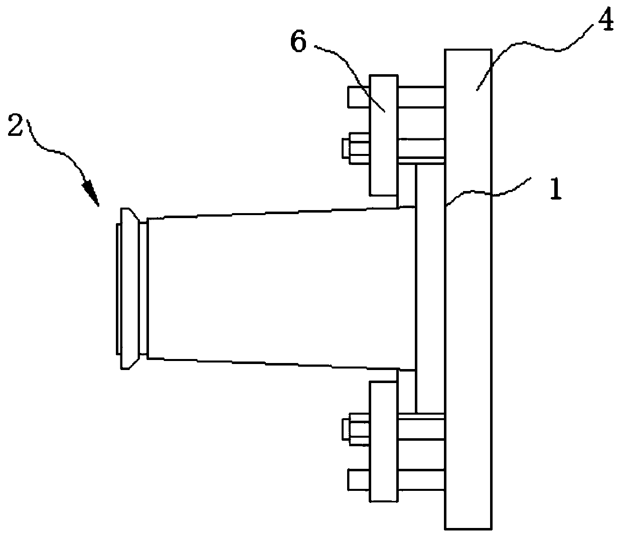 Connecting pipe processing technology and clamping fixture