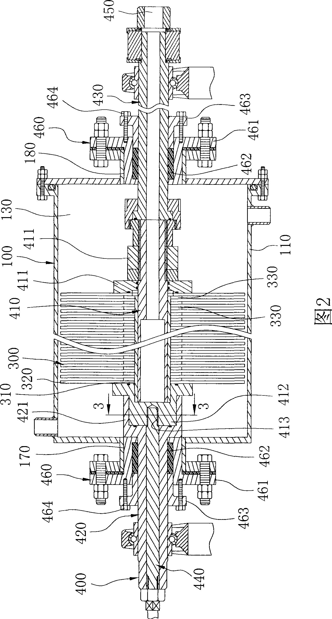 Closed whirling type filter membrane device
