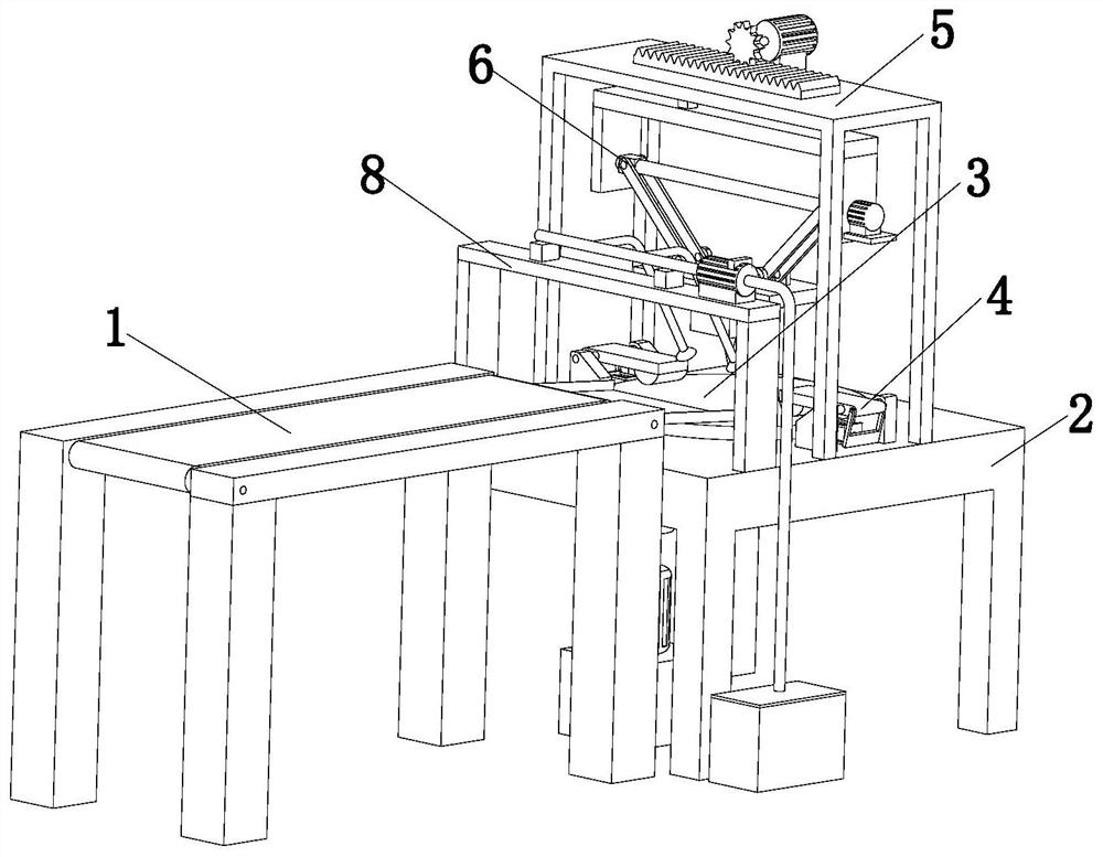 Embedded etching groove machining device for integrated circuit semiconductor