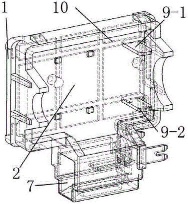 Installation structure for motor type light pattern transformation device