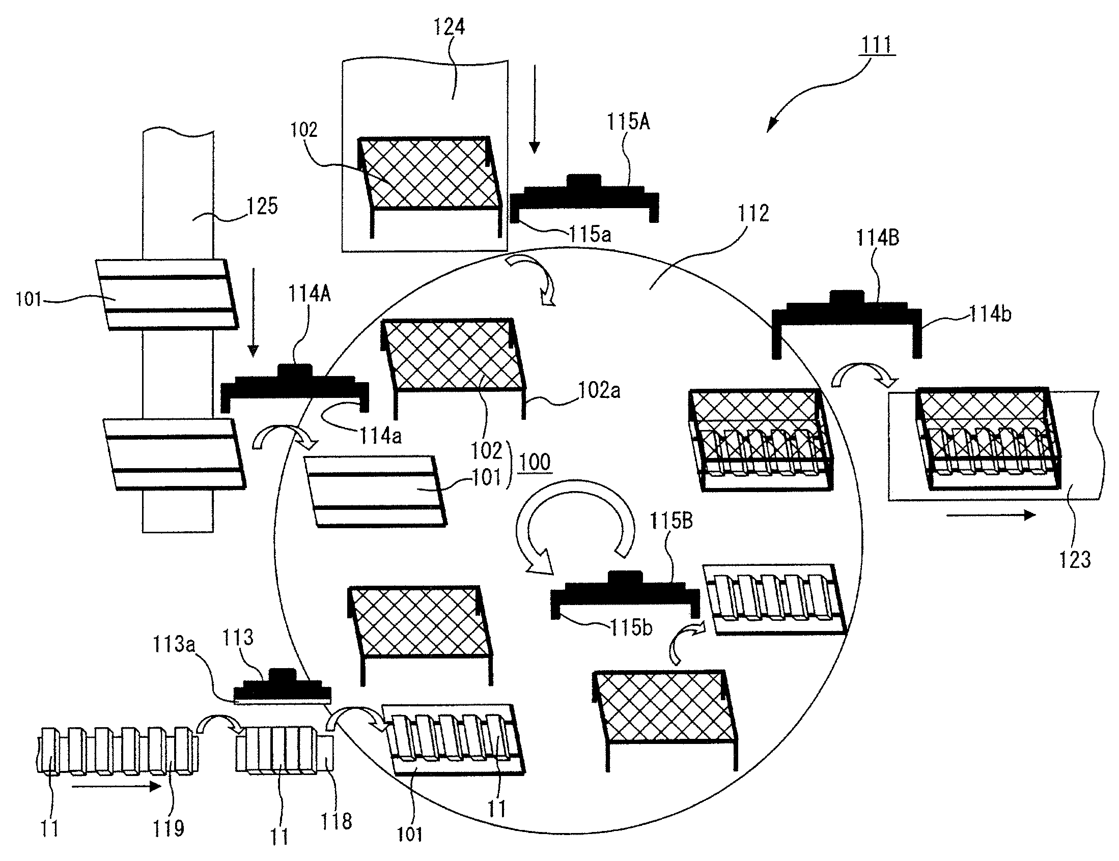 Degreasing jig assembling apparatus, degreasing jig disassembling apparatus, degreasing jig circulating apparatus, method for degreasing ceramic molded body, and method for manufacturing honeycomb structured body