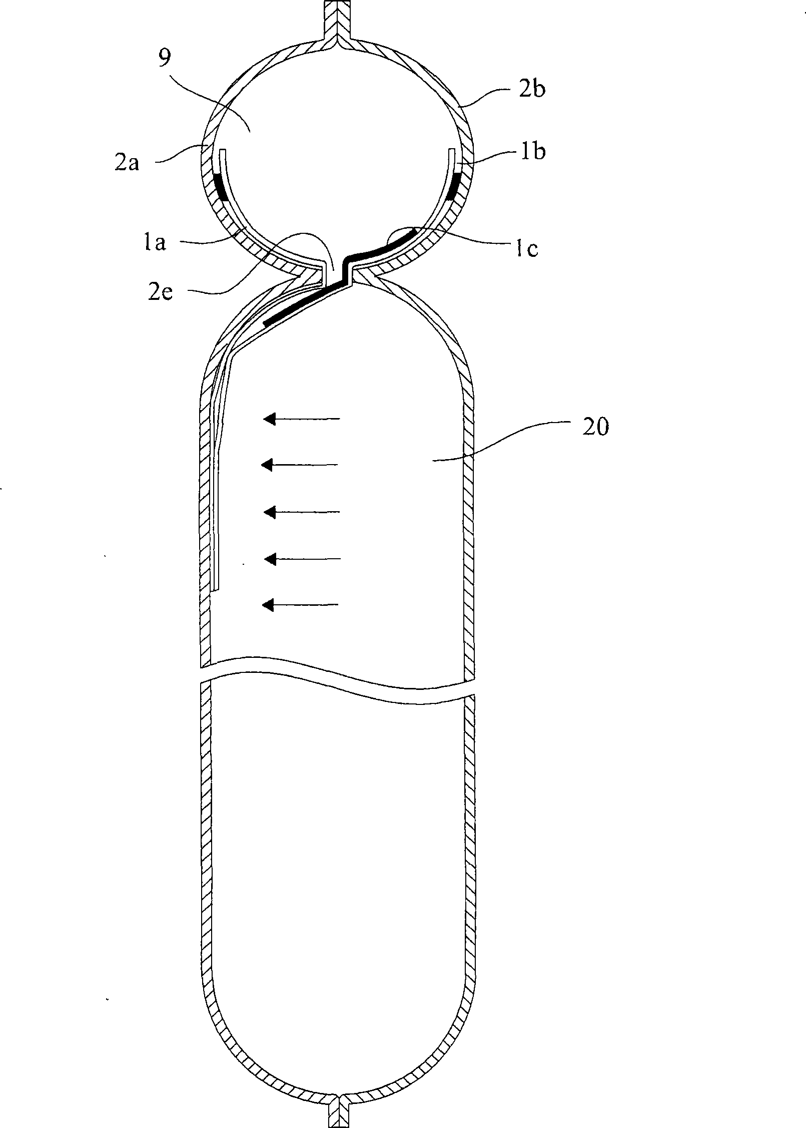 Suspended bed type air antivibration sleeve