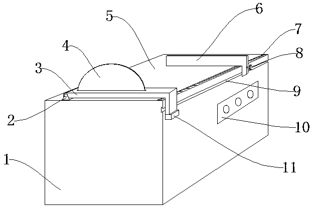 Cutting device used for solid wood floor cutting machine
