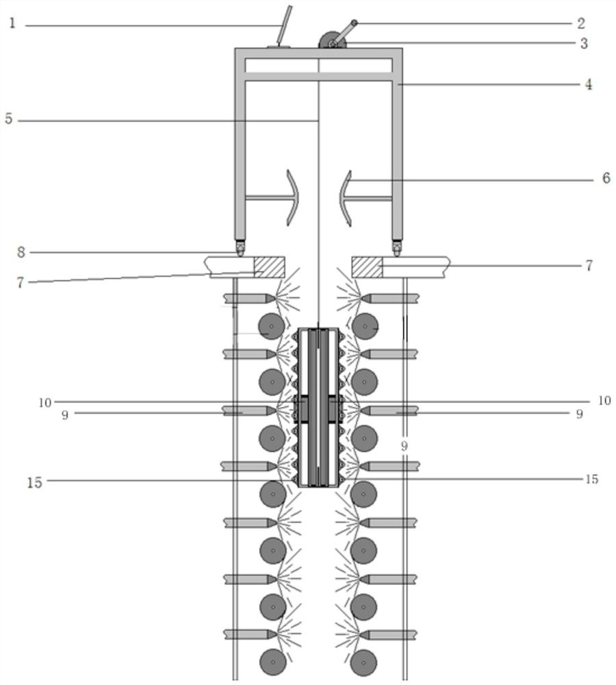 A continuous casting machine and its nozzle observation device