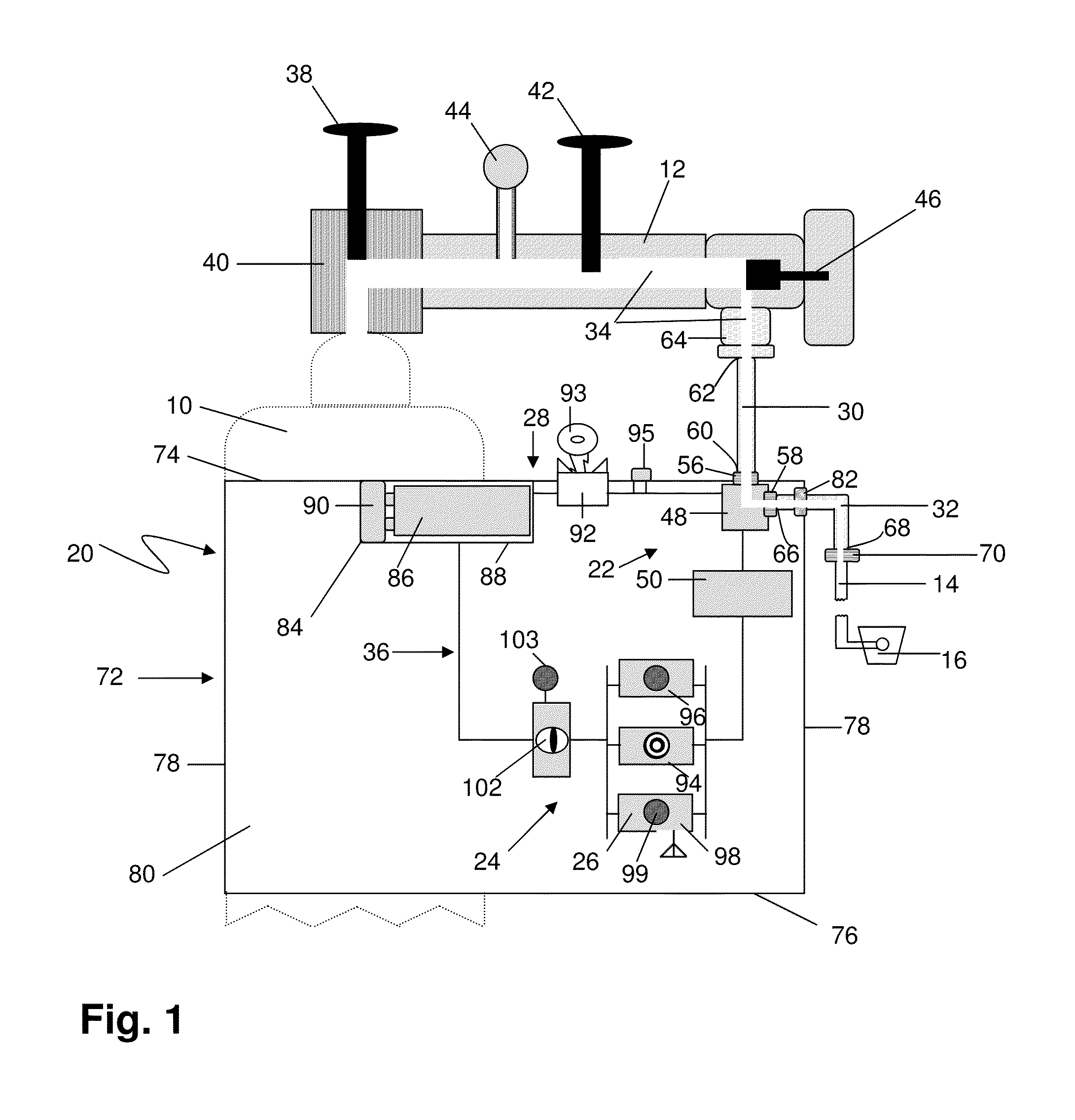 Gas flow and pressure error alarm