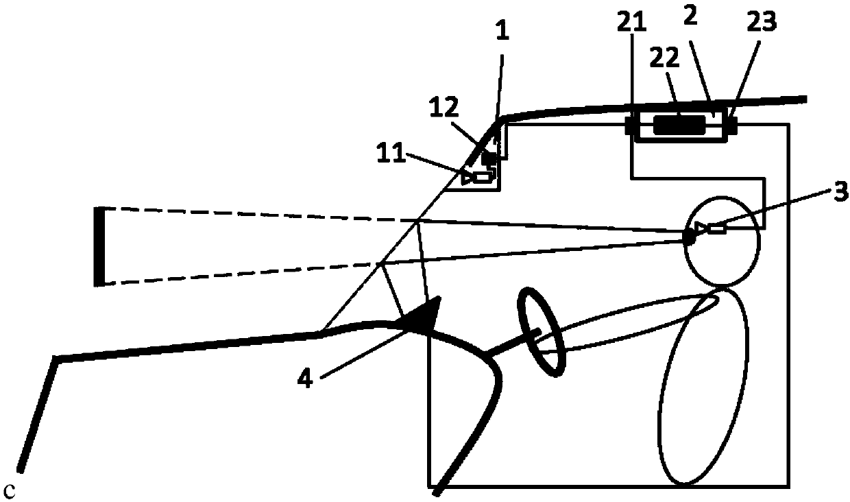 Augmented reality display technology-based driving assistance system and method