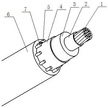 Filling type sheath-structure cable