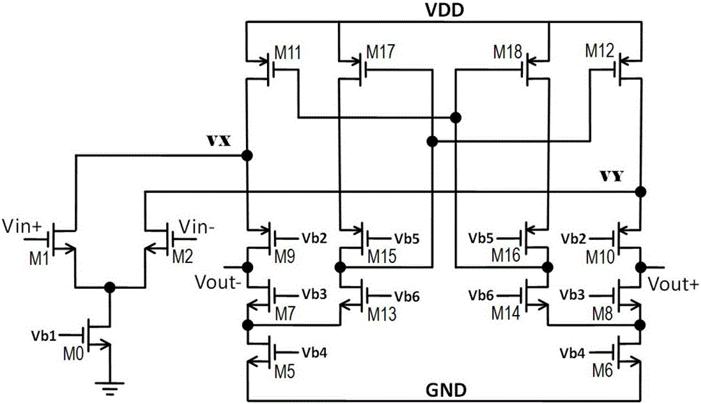 cmos operational amplifier with very large dc open-loop voltage gain