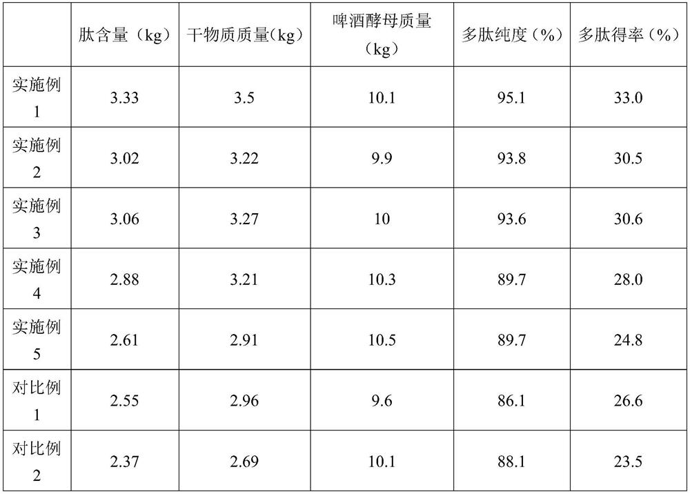 Preparation method and application of beer yeast polypeptide with high antioxidant activity