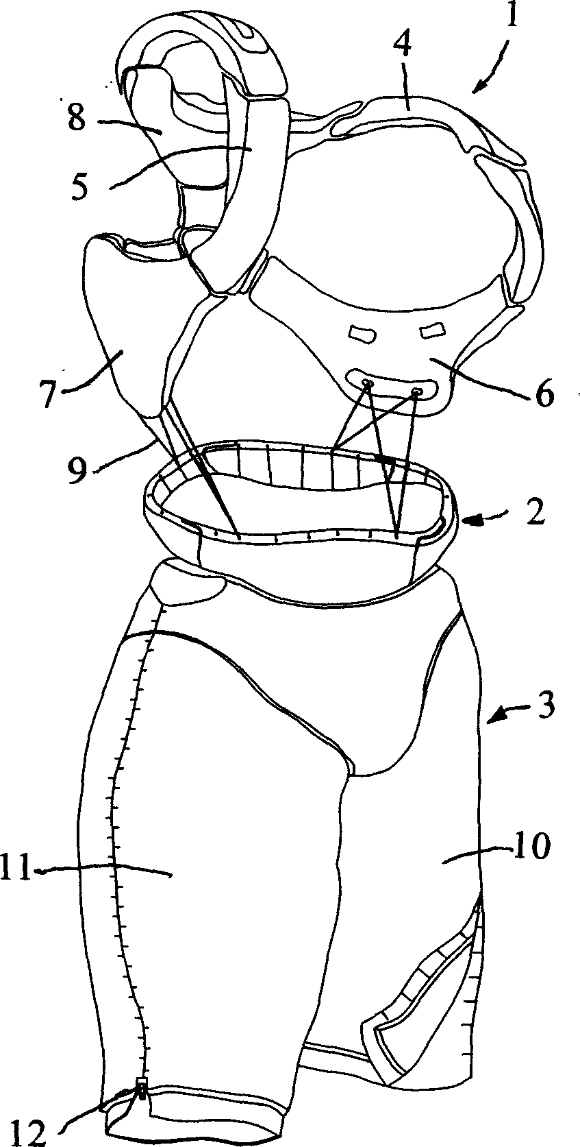 Swimming suit with buogancy force and making method and special making equipment