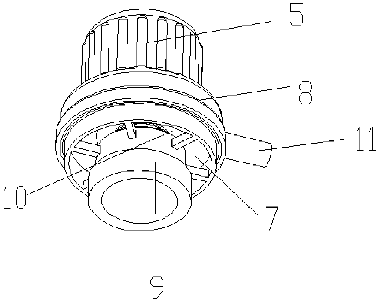 Pressure-controllable breathing nose plug and single-pipe breathing machine adopting same