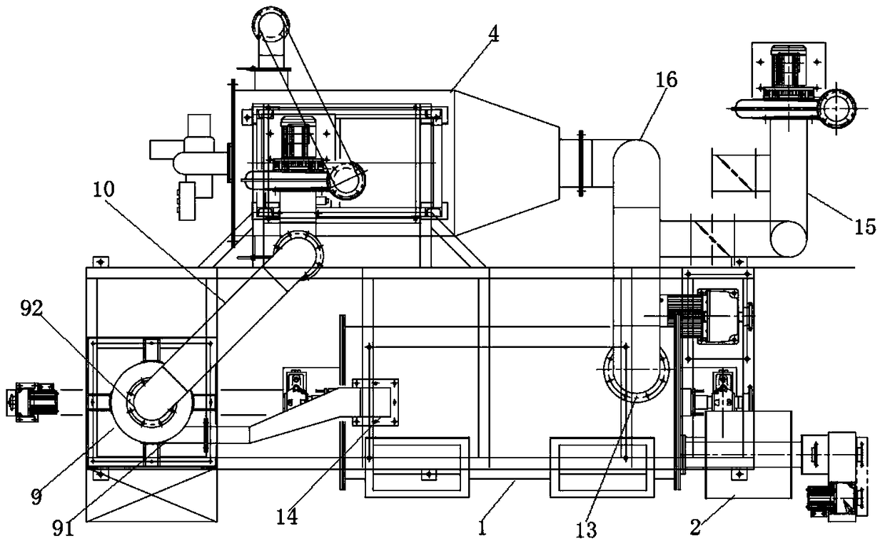 A circulating drying device