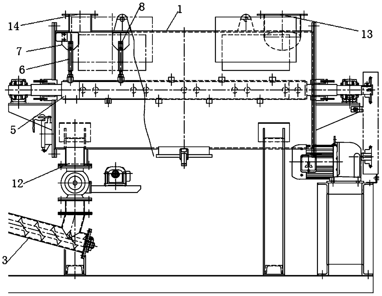 A circulating drying device