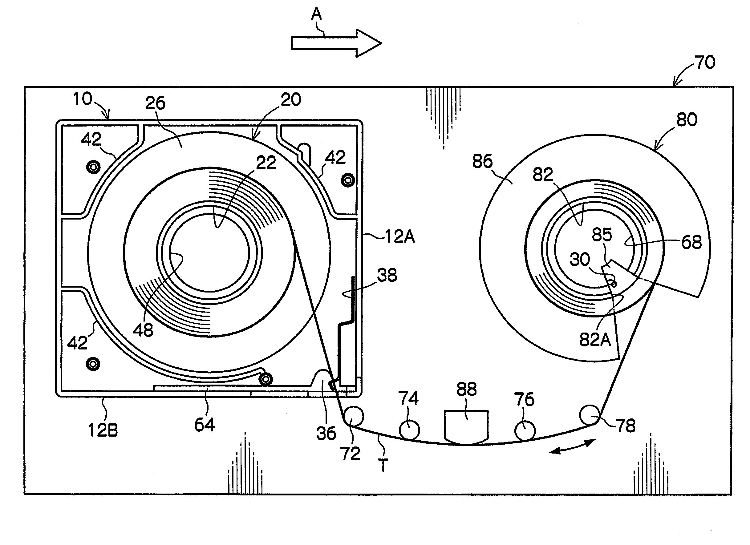 Tape reel, recording tape cartridge, take-up reel, and drive device
