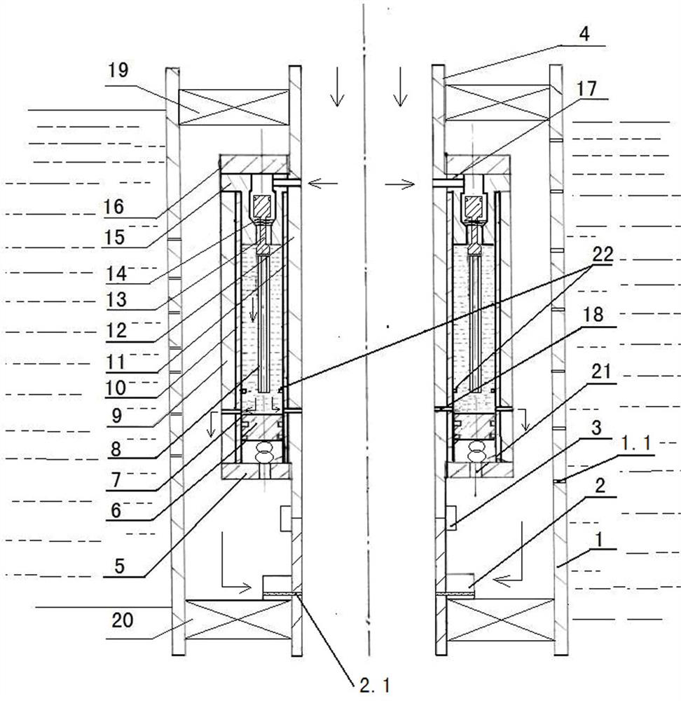 A method for using an acid salt anti-scaling and descaling device for water injection wells