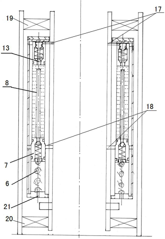 A method for using an acid salt anti-scaling and descaling device for water injection wells