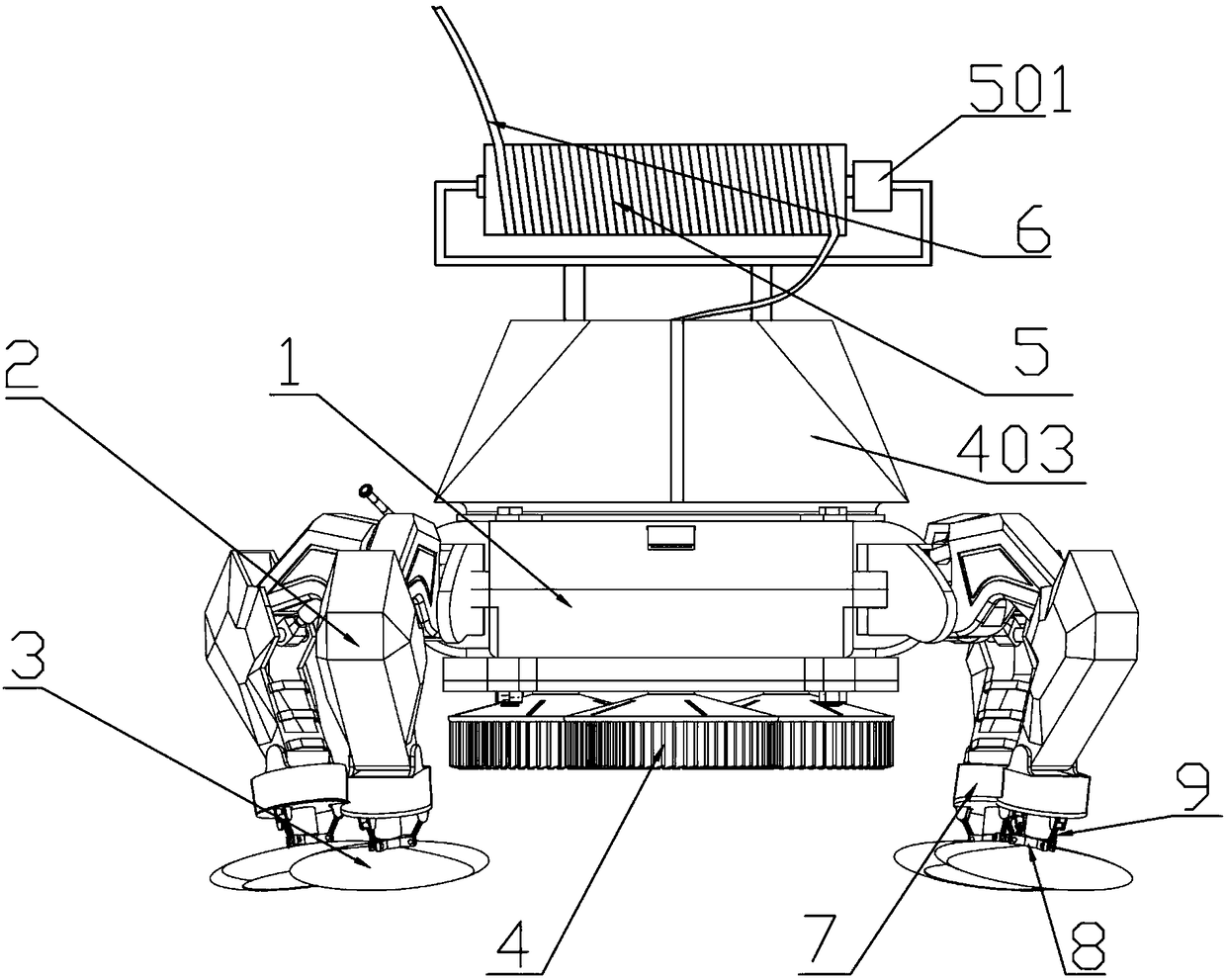 Curtain wall glass cleaning robot