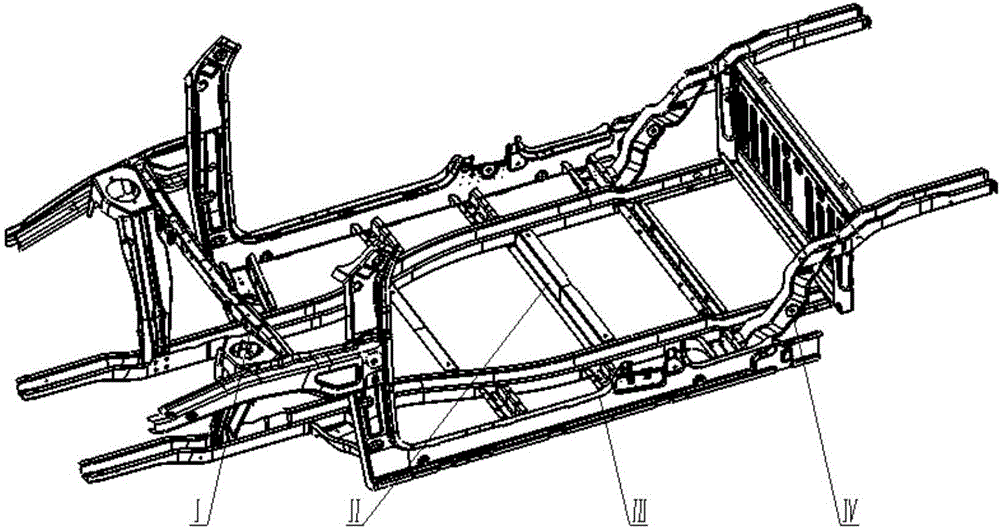 Frame structure for pure electric vehicle