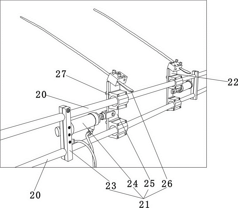 Supporting-unfolding device of costume ironing machine