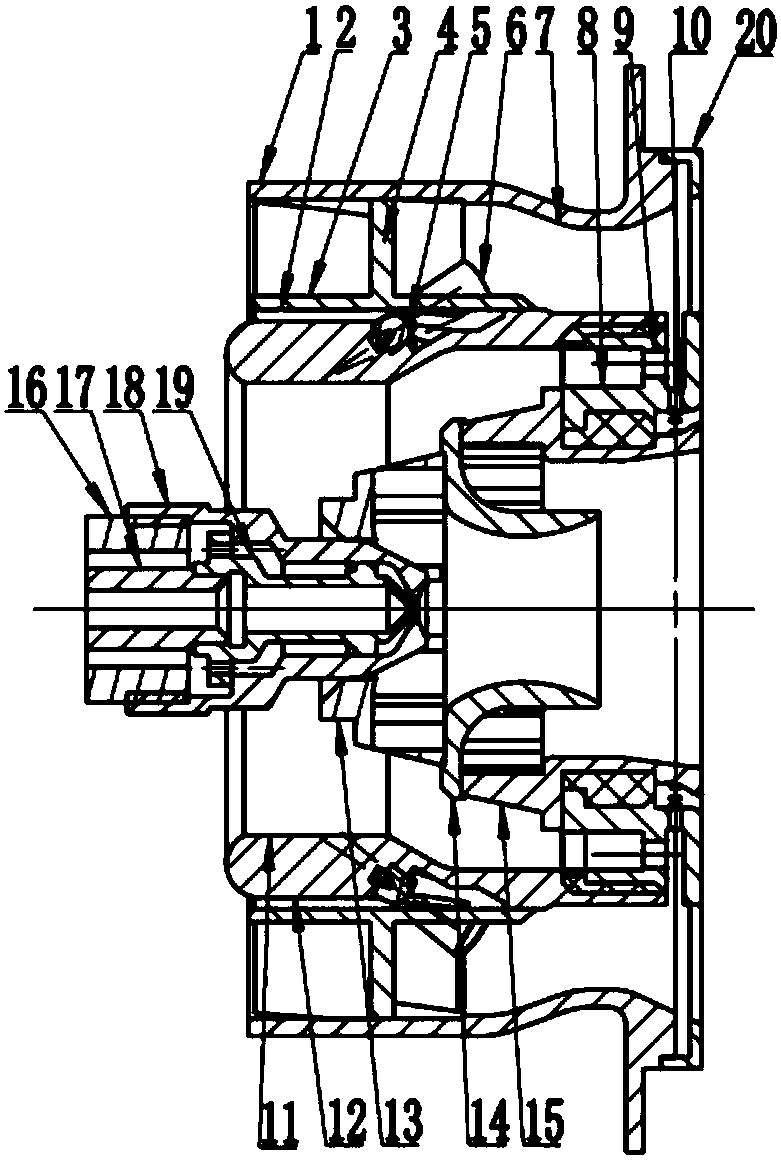 Low-pollution combustor head structure with main combustion stage oblique jetting nozzle